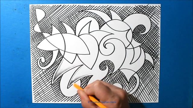 Soul Expressionism #27 / Fish Mate / Intuitive Drawing / Abstract Doodle / Art Therapy