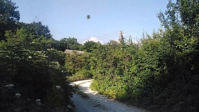 Дорога к участку и вид с горы Нексис