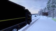 По зимним дорогам Европы в ETS 2 таскаю грузы