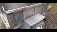 самодельный прицеп для мини трактора.