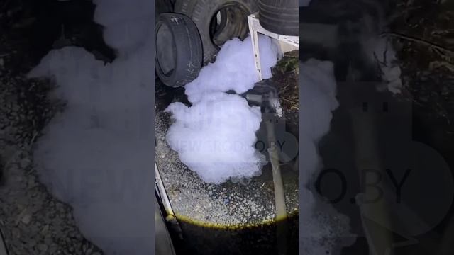 В Гродно одна из автомоек сливала грязную воду прямо на дорогу