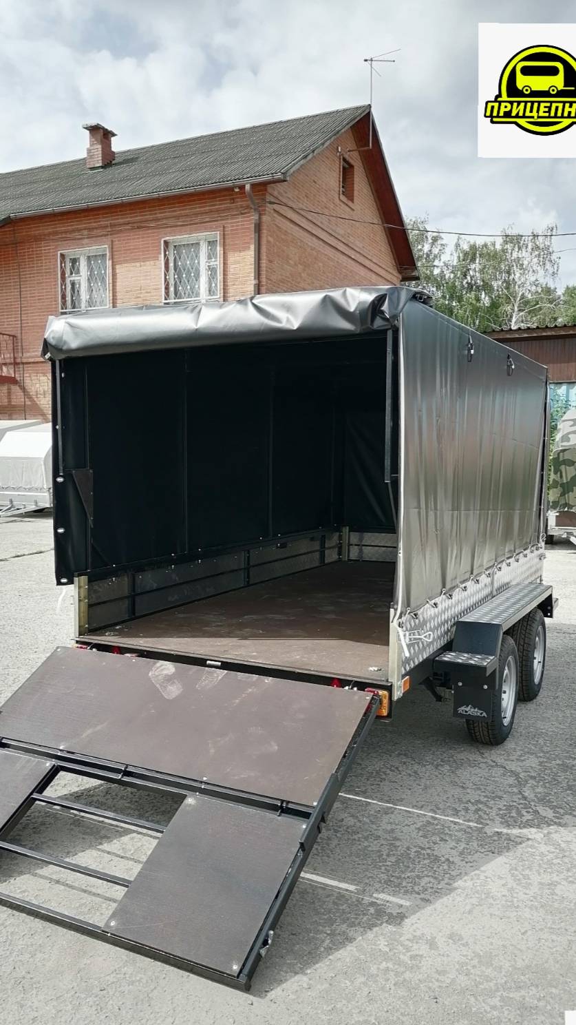 Обзор на прицеп Аляска Скала 3.5м краска