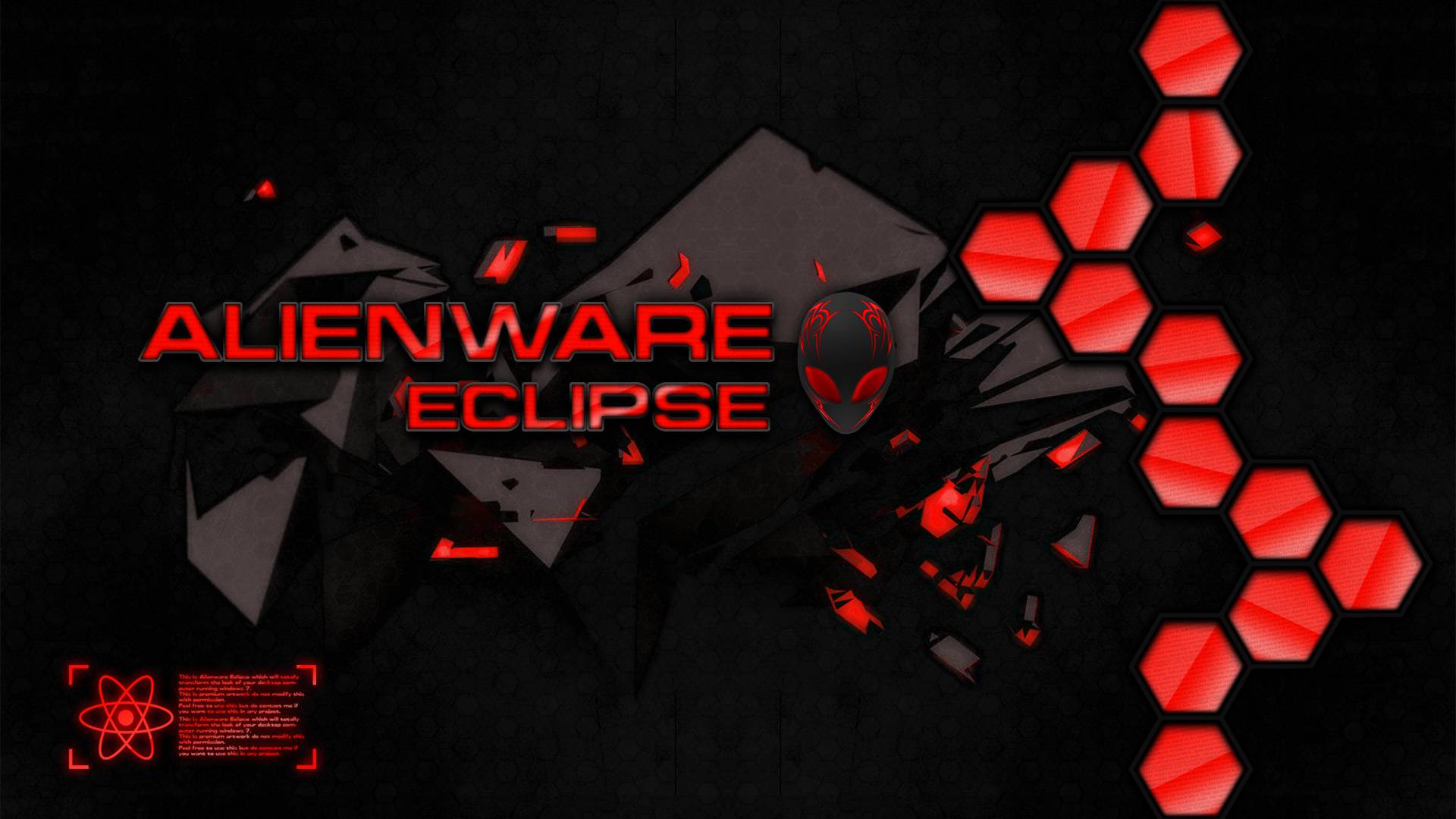 Theme for Windows 10 Alienware Eclpse Red by Mr Blade