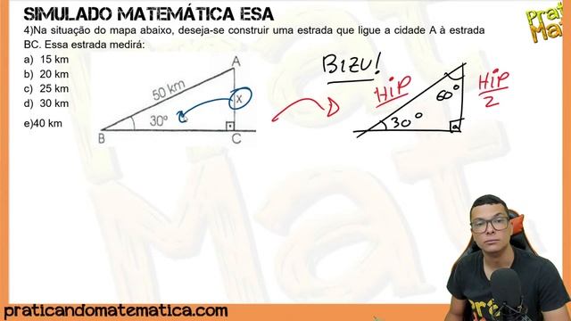 🛑SIMULADO DE MATEMÁTICA PARA ESA !! Consegue acertar todas ?