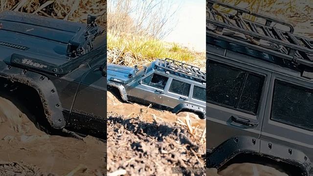 RC Mud Off Road Jeep Cherokee XJ Injora, Hobbywing Fusion SE 1200kv.