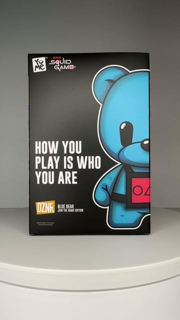 Коллекционная плюшевая фигурка DZNR Squid Game, Синий медведь, YuMe, 10236