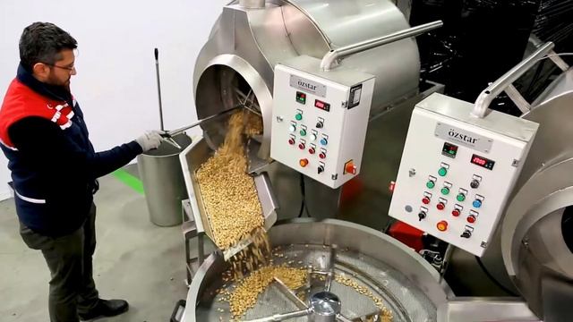 Drum Type Roasting Machine - Nuts Roasting Machine -  آلة تحميص المكسرات