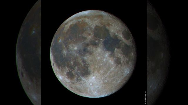 Цветная Луна, 14 февраля 2025 года, 02:55