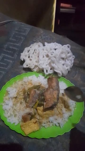 nasi ikan asap sayur lodeh