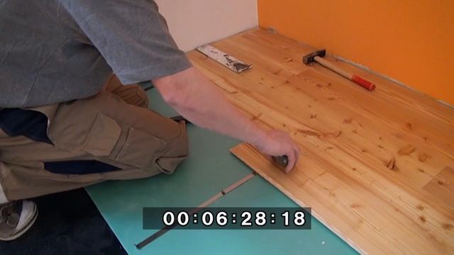 FEEL WOOD Massivholzboden schwimmende Verlegung mit Klammern