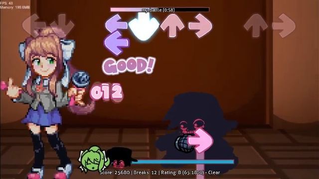 Friday Night Funkin Corruption Mod vs Monika My Battle