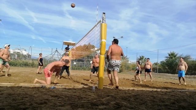 November 2,2019 playing volleyball at the Belek Beach Hotel Resort