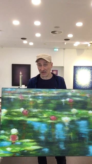 Workshop Seerosen malen - nach Monet, am 21.10.23 in Hamburg.