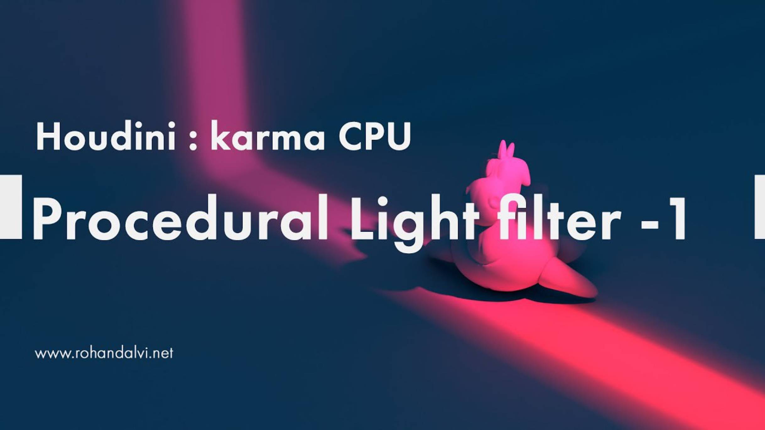 Houdini Karma CPU - Procedural light filters 1