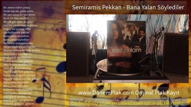 Semiramis Pekkan - Bana Yalan Söylediler - ıssız adam plak kayıt / #Plak Kayıt #nostalji