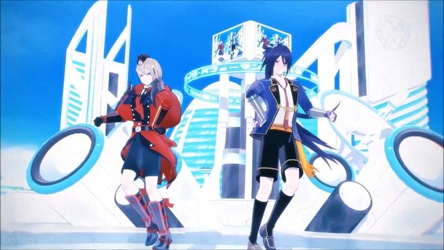 【刀剣乱舞 | Touken Ranbu | MMD】おねがいダーリン/ Please, Darling『Hyuuga and Fuduo』