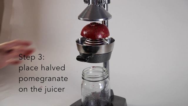How To Juice A Pomegranate With The Pomegranate Juice Press