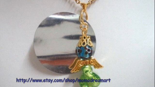 Princess tiara angel necklace