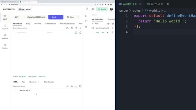 045 - Mastering Nuxt - 5-1 Server Route Basics