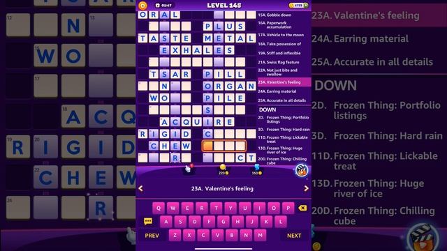 Word Hike Level 145 - Australia - Koala, Crossword Puzzle Game App