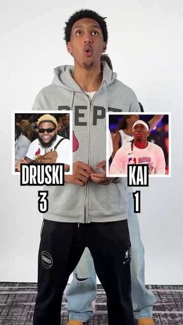 Druski or Kai?  the two go head-to-head tonight in the 2025 #RufflesCelebGame at 7:00pm/et on ESPN