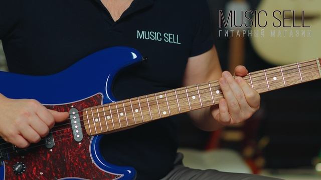 ЭЛЕКТРОГИТАРА SQOE  СИНИЙ СТРАТОКАСТЕР S-S-H- MUSIC SELL