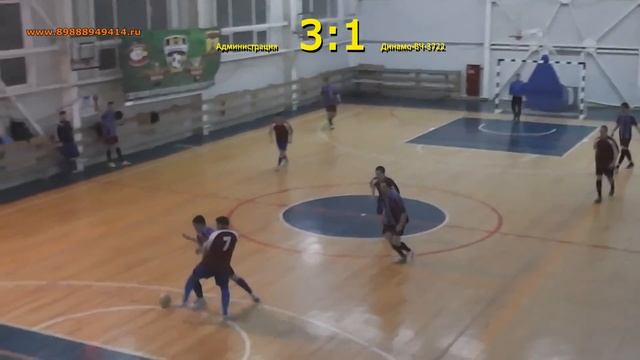 Футбол "Администрация" 6:3 "ВЧ-3722" - Голы