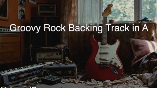 Groovy Rock Backing Track in A