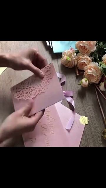 💒Wedding invitation pop up card anniversary for sale