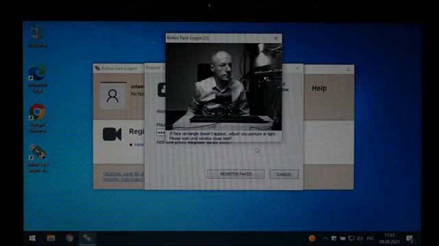 Вход в Windows с веб камерой вместо пароля