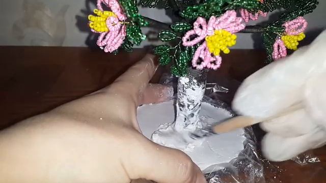 Muncuqdan çiçəkli ağacın düzəldilməsi (2-ci hissə)