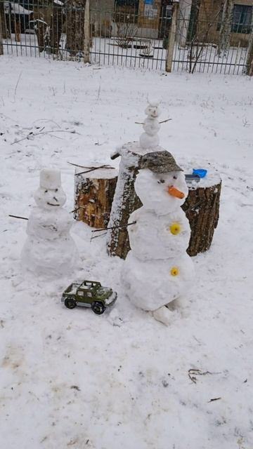 Зима пришла в Донецк