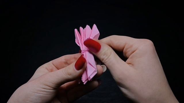 Paper peony #origami #paperpeony