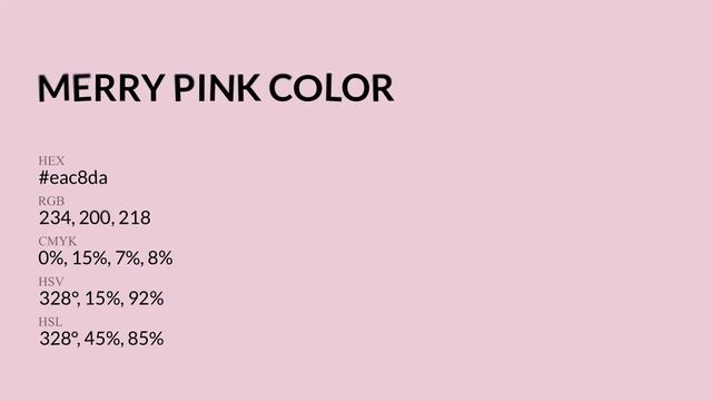 Merry Pink color #eac8da hex Cool Red color eac8da