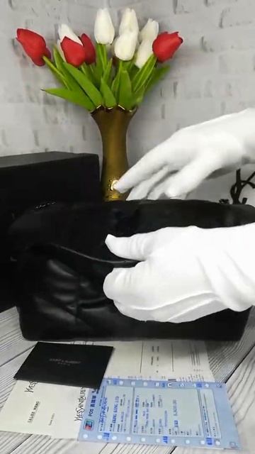 Женская кожаная сумка реплика Yves Saint Laurent  YSL лоран 27 см