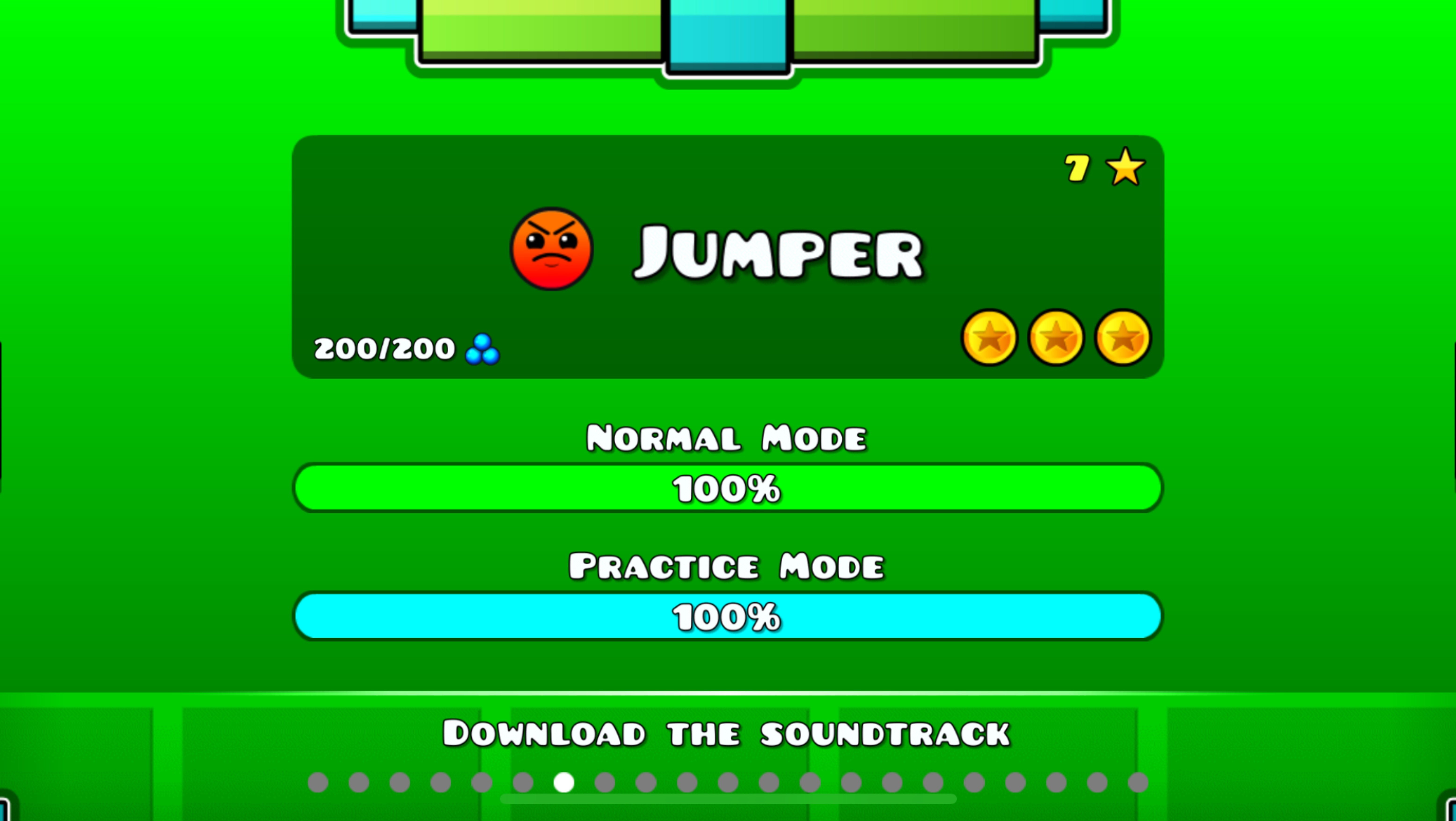 Jumper by RobTop Geometry Dash level 💯%