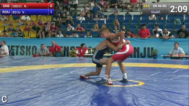 Qual. GR - 46 kg: N. DEDIC (SRB) df. V. BICU (ROU), 1-1
