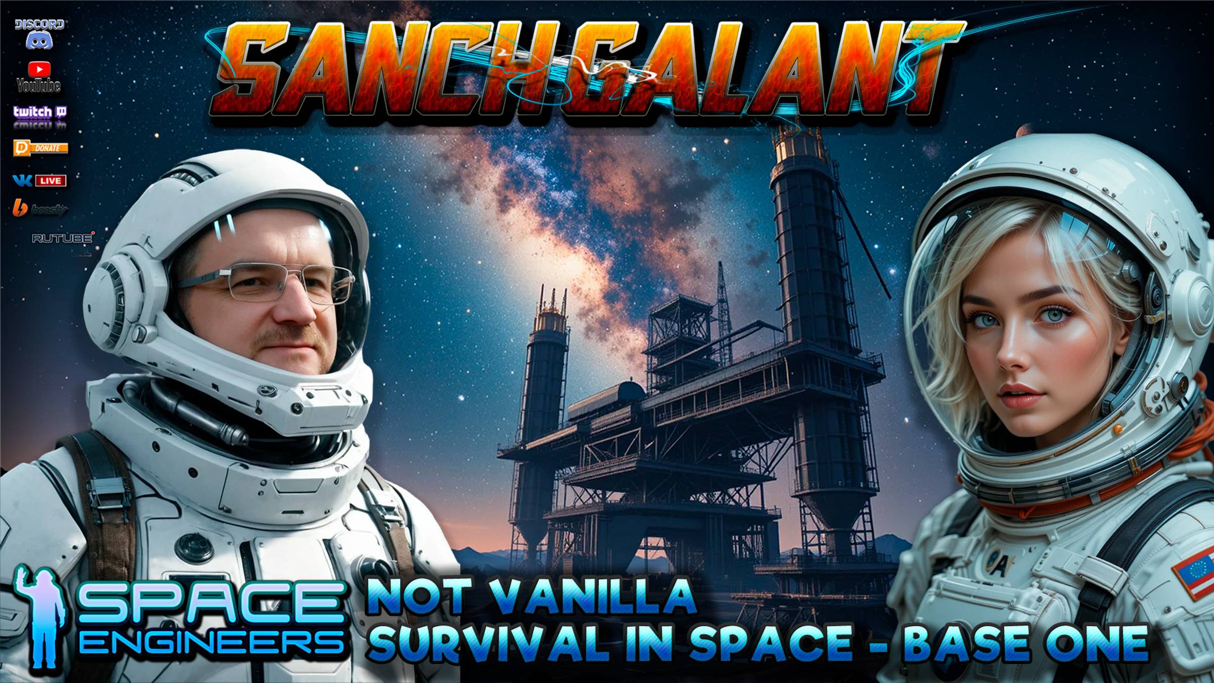 Space Engineers not vanilla / survival in space - base one