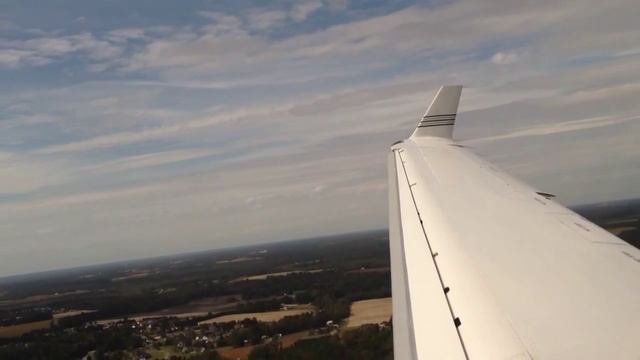 Gulfstream G150 - Landing from a circling approach