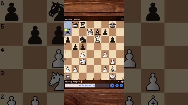 Anatoly Karpov vs Veselin Topalov • Round 4 • Linares ESP, 1994