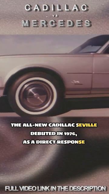 Cadillac vs. Mercedes – History of Seville #shorts #cadillac #seville