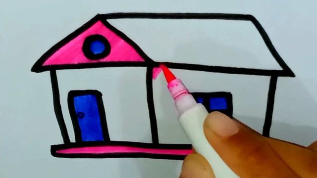Сурет салу ерін далабы.Drawing House I ohone. Bolal uchunlab bo'yog'i rasm chizish DRAWING FOR KIDS