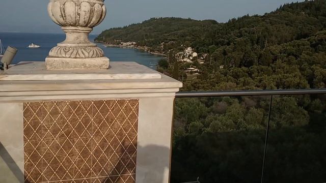 view from 6th floor of the kairaba Mythos Palace bar and restaurant