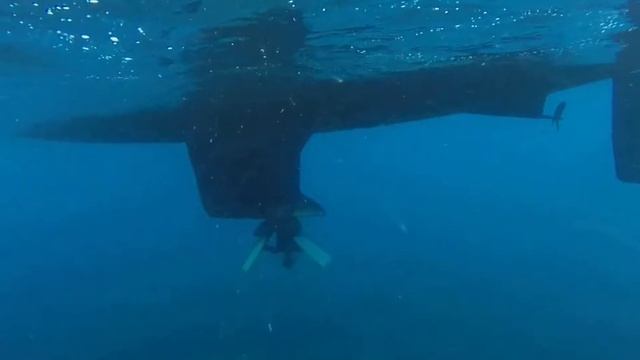 Igor Azhikin on the keel