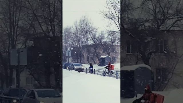 Февральские снегопады Новосибирск