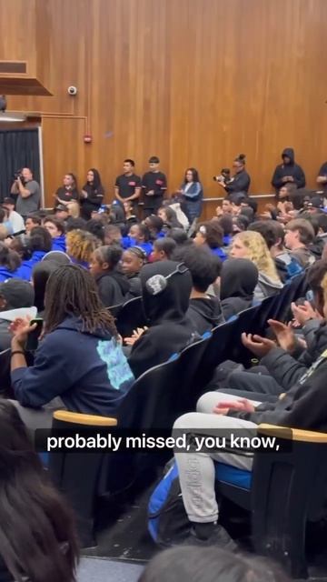 Dame came back to his old high school to announce his scholarship, a partnership with Portland St.