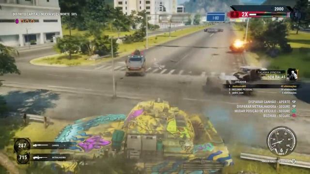 Just Cause 4 tanque piruleta e muita explosão