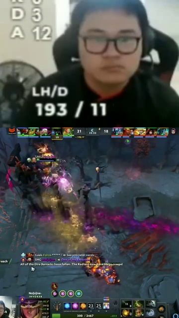 Noone делает грязь на инвокере #dota #dota2