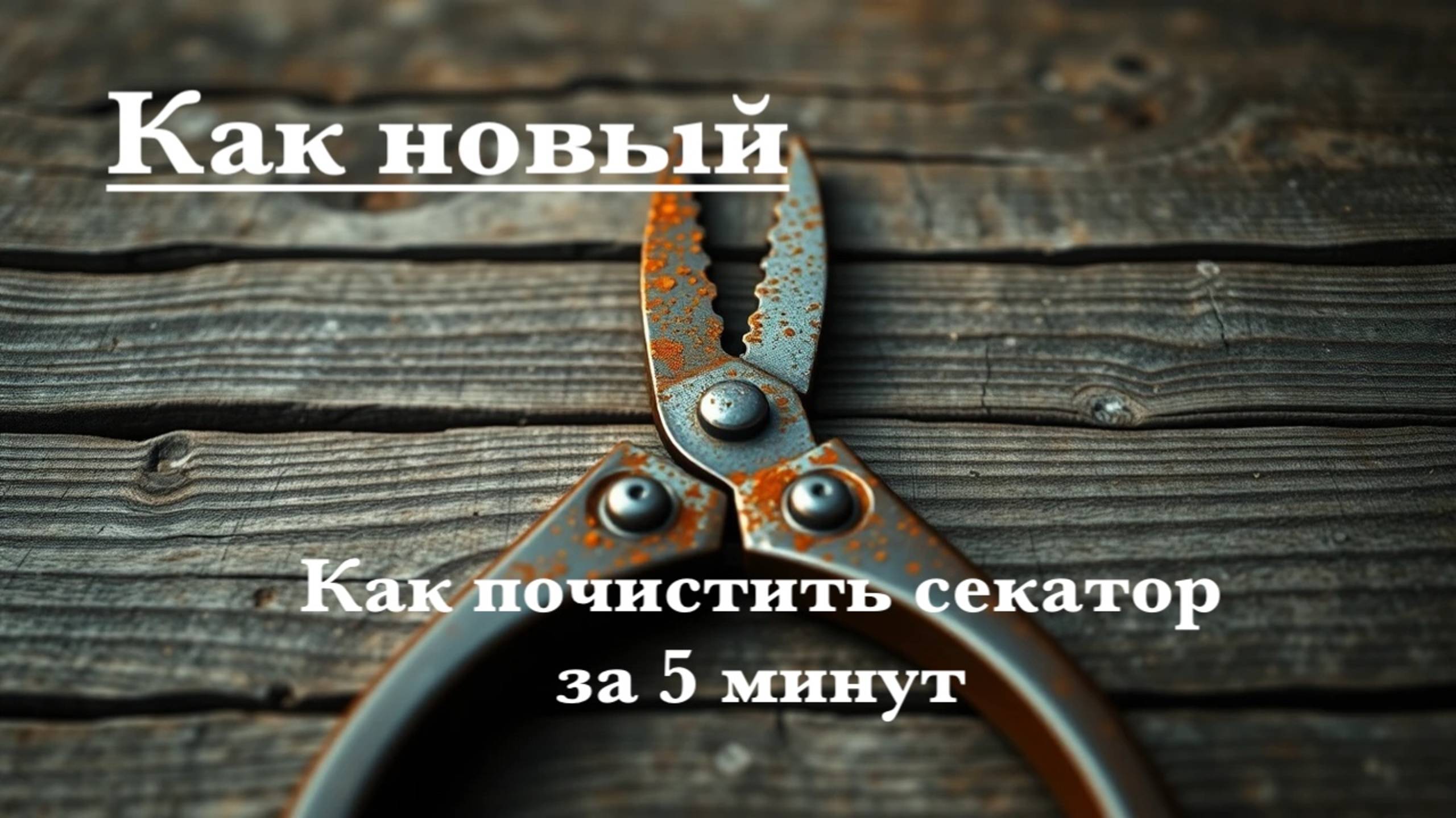 Секатор как новый за 5 минут ! Лёгкий способ очистки !