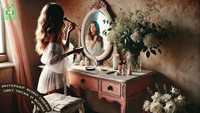 Интерьер Бохо Океан в Прибрежном цвете песка и морских волн 🏖️🌞⛱️ часть (25)